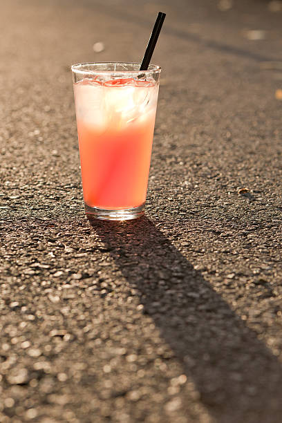 Pint glass of punch stock photo