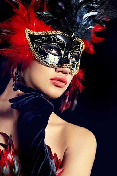 istock beautiful woman with mask 153769946