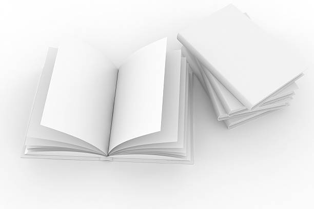 istock 3d books with pages , isolated on white 153770000