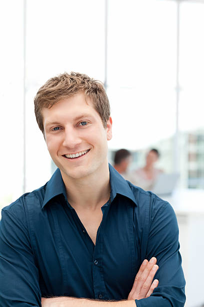 istock Happy businessman in his office 153770239