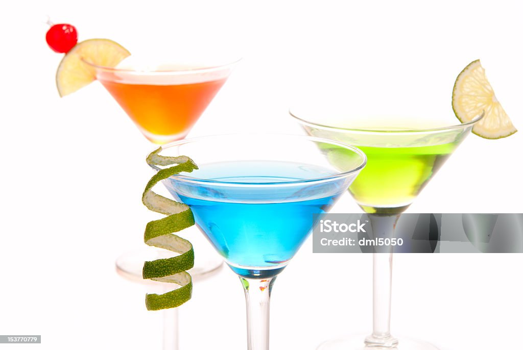 martini Cocktails tropicais - Royalty-free Azul Foto de stock