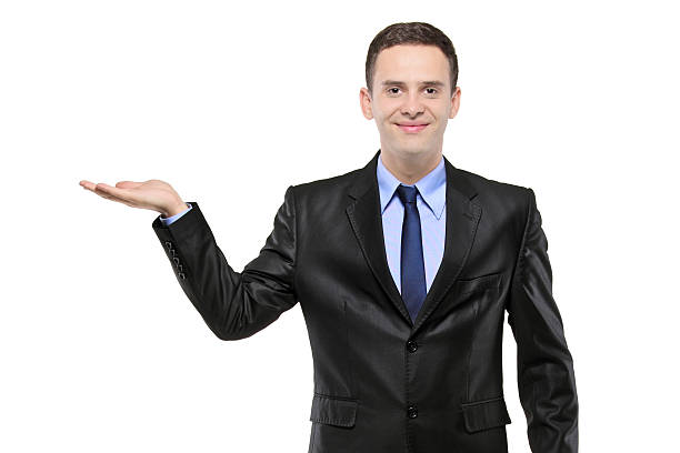 istock Portrait of a man with right hand lifted 153772015