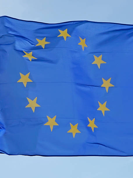 European Union Flag stock photo