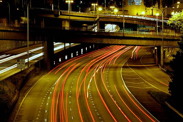 istock Night Traffic in the City 153773855