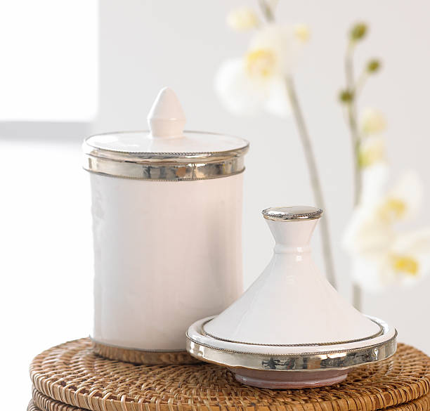 istock Canisters on cane placemat, lifestyle shot 153774527