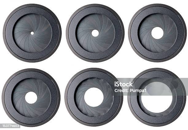 Six Aperture Stock Photo - Download Image Now - Aperture, Camera - Photographic Equipment, Photography