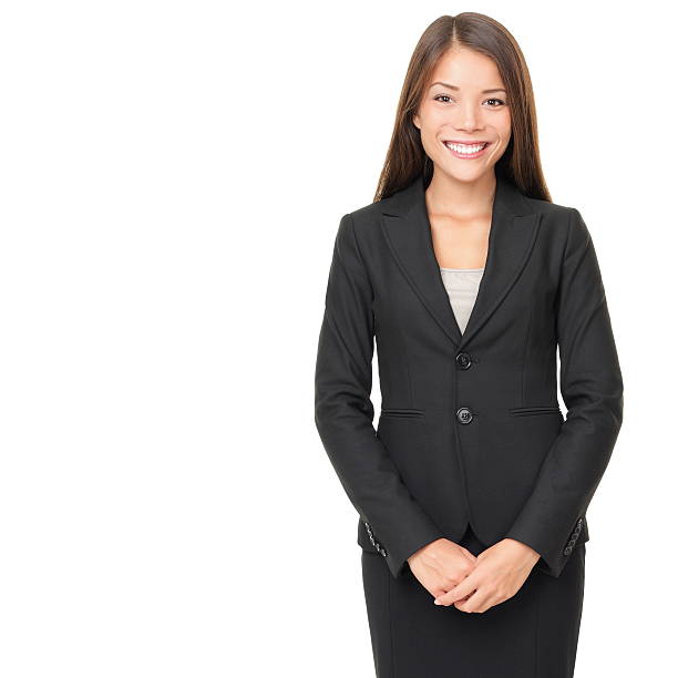 istock Businesswoman over white 153774850