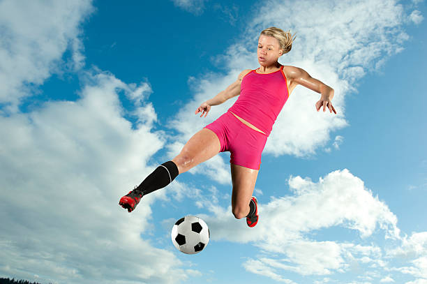 istock Soccer Kick in Midair 153774906