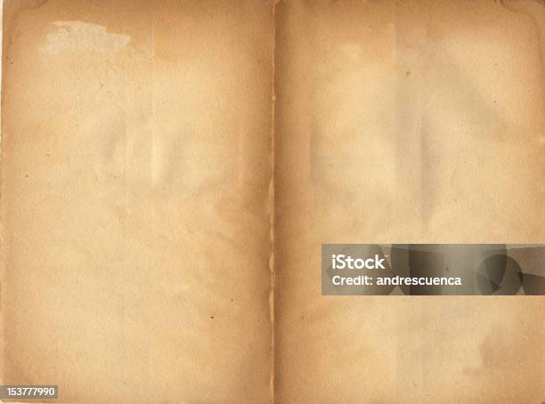 Yellowed Stary Papier Tle - zdjęcia stockowe i więcej obrazów Abstrakcja - Abstrakcja, Antyczny, Barwne tło