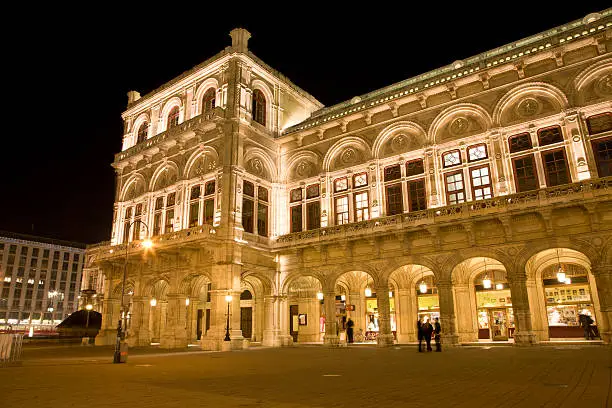 Vienna - opera house in the night