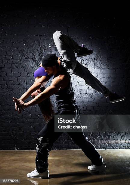 Dancer Couple Stock Photo - Download Image Now - Dancing, Couple - Relationship, Black Color