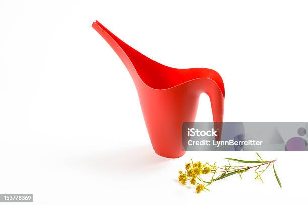 Red Watering Can Stock Photo - Download Image Now - Flower, Gardening, Horizontal