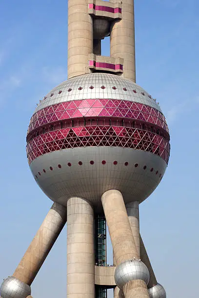 shagnhai oriental pearl tower at china