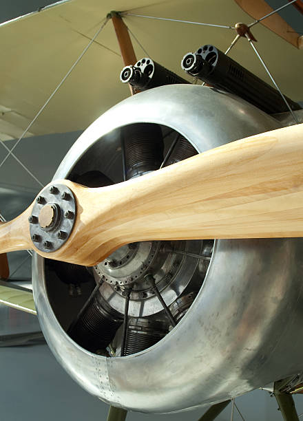 istock Sopwith Camel War Plane Vertical Flying Machine with Guns 153780369