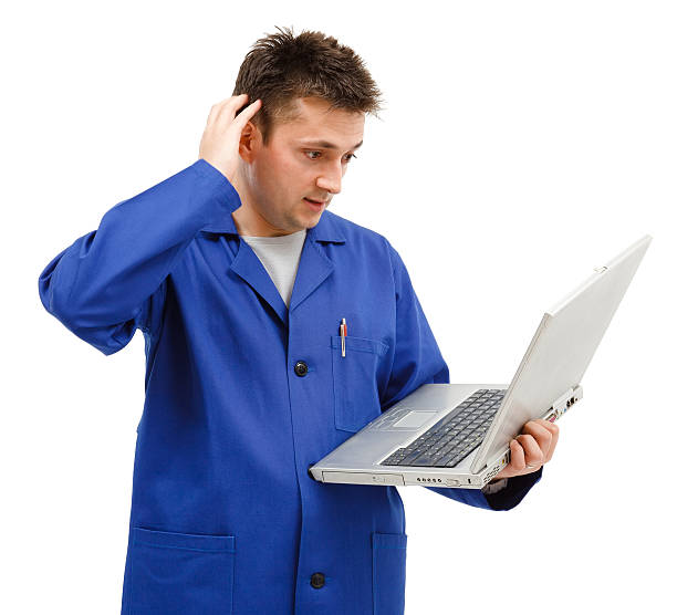 Scratching Head Operating Machine 110+ Workman Scratching Head Stock Photos, Pictures & Royalty-Free ...