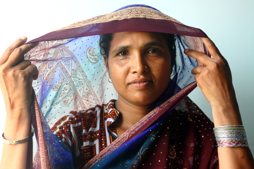 Bengali Woman in a traditional dress called Sari