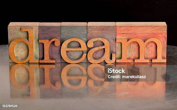 Dream Palabra Abstracto Foto de stock y más banco de imágenes de Abstracto - Abstracto, Anticuado, Antigualla