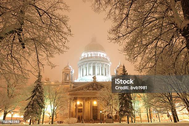 Saintpetersburgs Isaac Cathedral Stock Photo - Download Image Now - St. Petersburg - Russia, Christmas, Winter