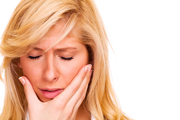 istock Beautiful woman with a toothache 153782589