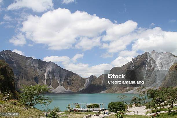 A Crater Filled With Water In Mount Pinatubo Stock Photo - Download Image Now - Mt Pinatubo, Philippines, Blue