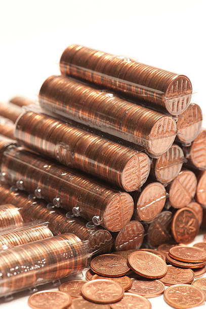 istock Rolls of Pennies 153783580