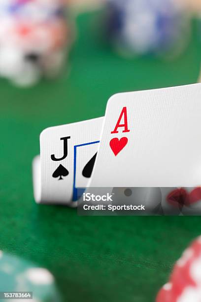 Spielkartenass Und Jack Stockfoto und mehr Bilder von Ass - Ass, Bildschärfe, Blackjack