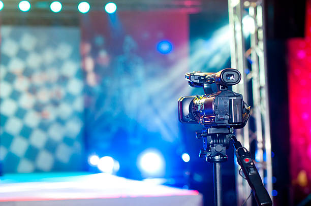 istock camera near the podium 153783720