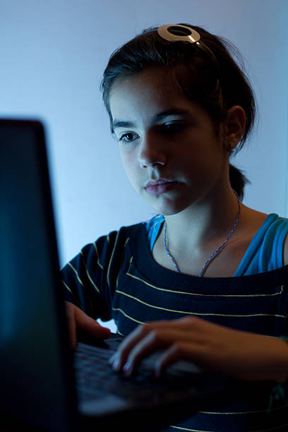 istock Laptop and girl 153783752