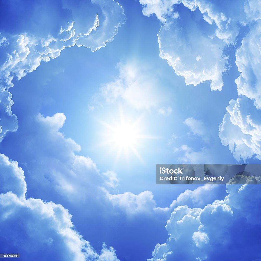 sunlight cloudscape God Stock Photo