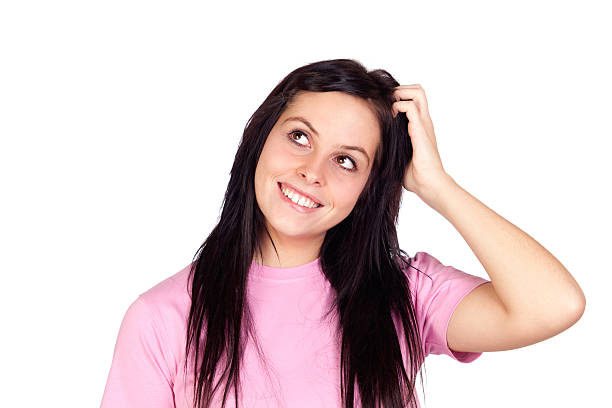 istock Pensive brunette girl 153784392