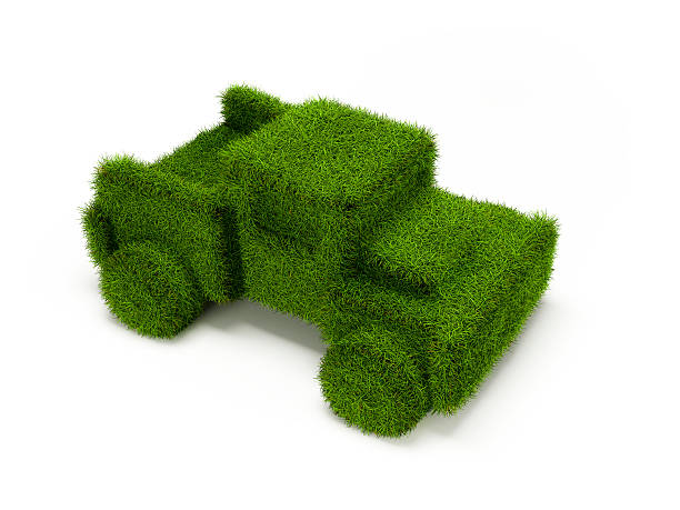 istock green truck made of grass 153784608
