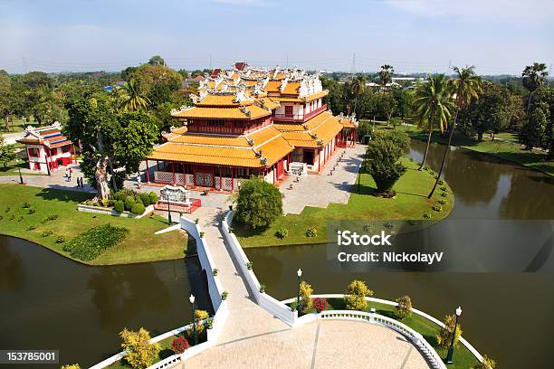 Vista Aérea De Estilo Chinês Mainsion Em Bang Pain - Fotografias de stock e mais imagens de Ao Ar Livre