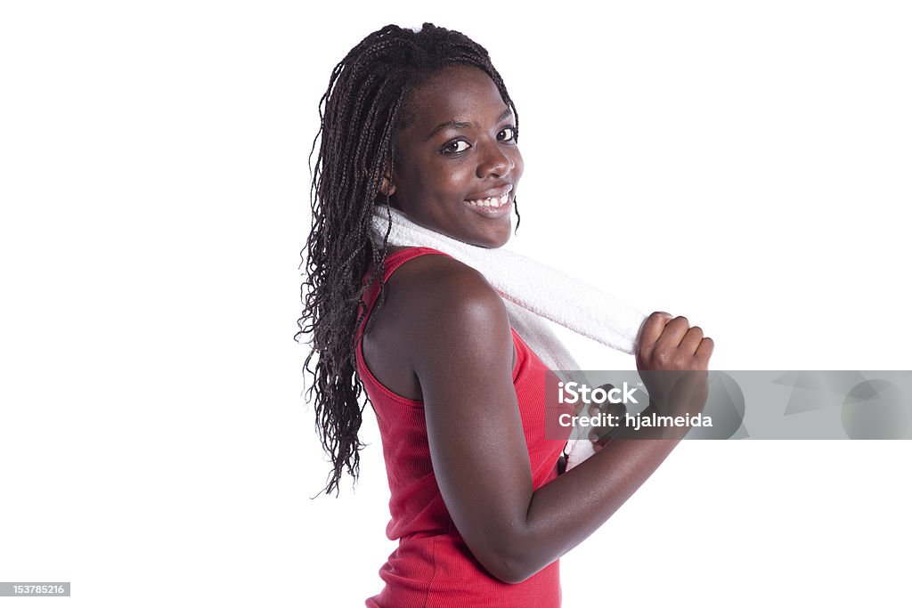 Afrikanische Frau nach Ihrem Training - Lizenzfrei Aerobic Stock-Foto