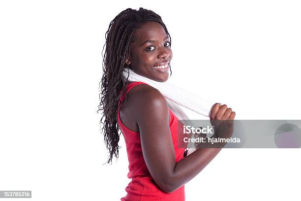 Afrikanische Frau Nach Ihrem Training Stockfoto und mehr Bilder von Aerobic - Aerobic, Afrikanischer Abstammung, Afro-Frisur