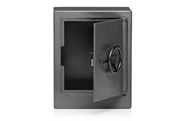 istock View of a grey empty deposit box 153785640