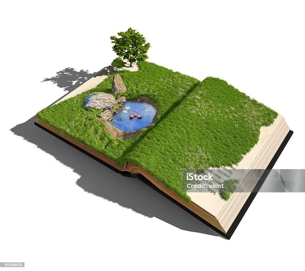 Apri libro - Foto stock royalty-free di Acqua