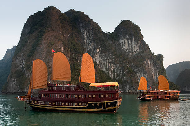 istock Junk Boats in Halong Bay 153786602