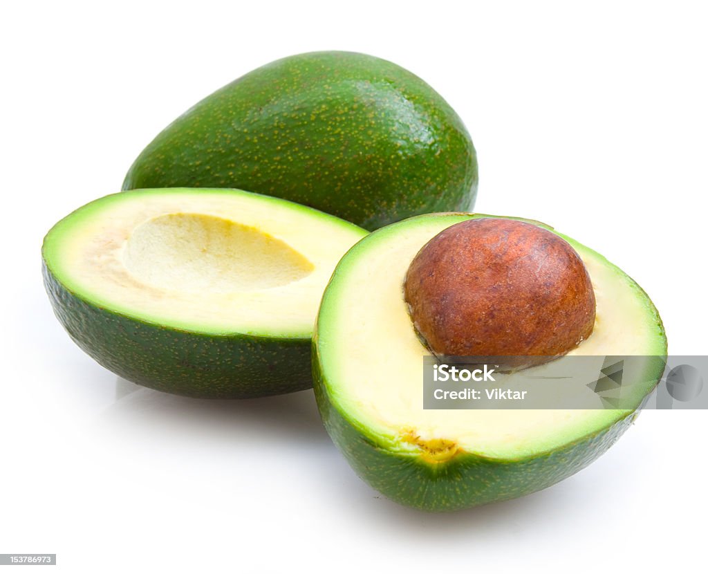 avocado fresh green avocado isolated on white background Avocado Stock Photo