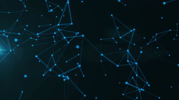 istock 4k Abstract geometric background connecting dots as plexus in blue 1537872551
