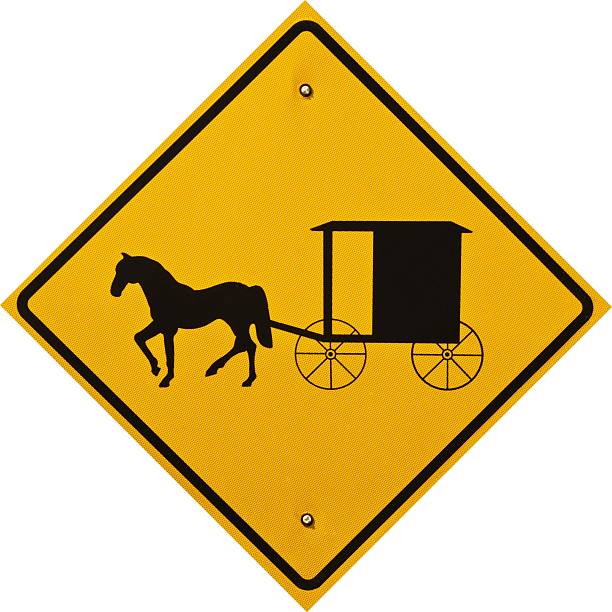 istock Amish Cart and Buggy Sign 153790211