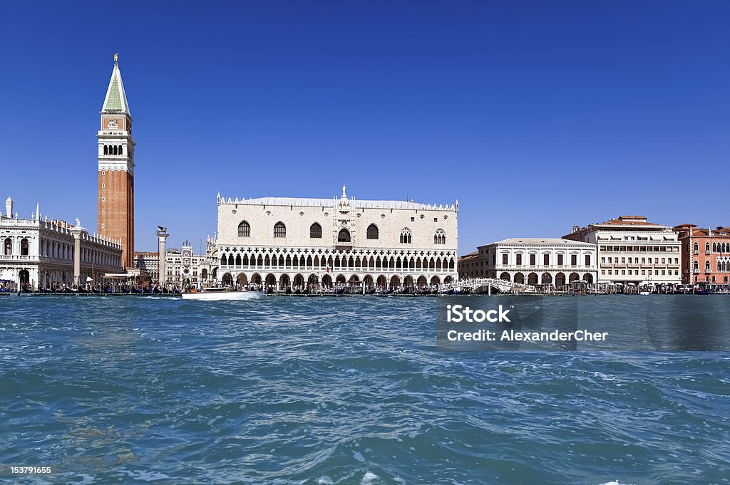 Vista da Praça de São Marcos, Veneza e Palácio Doge (Itália) - Royalty-free Ao Ar Livre Foto de stock