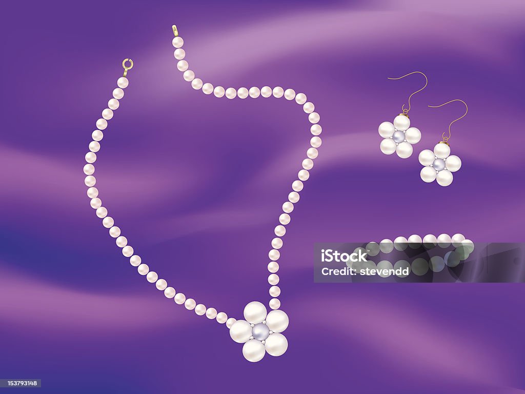 ベクトル真珠スーツ - イヤリングのロイヤリティフリーベクトルアート