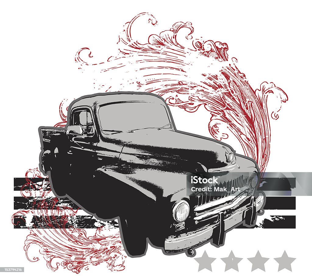 Samochód - Grafika wektorowa royalty-free (Powrót do retro)
