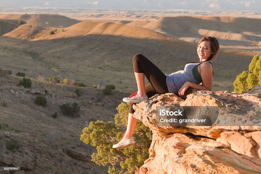 Ziemlich Indianer Mädchen in der Wüste - Lizenzfrei Cheyenne - Wyoming Stock-Foto