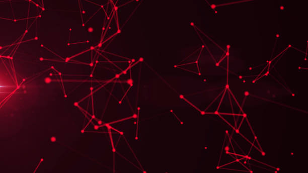 istock 4k Abstract geometric background connecting dots as plexus in pink 1537985007