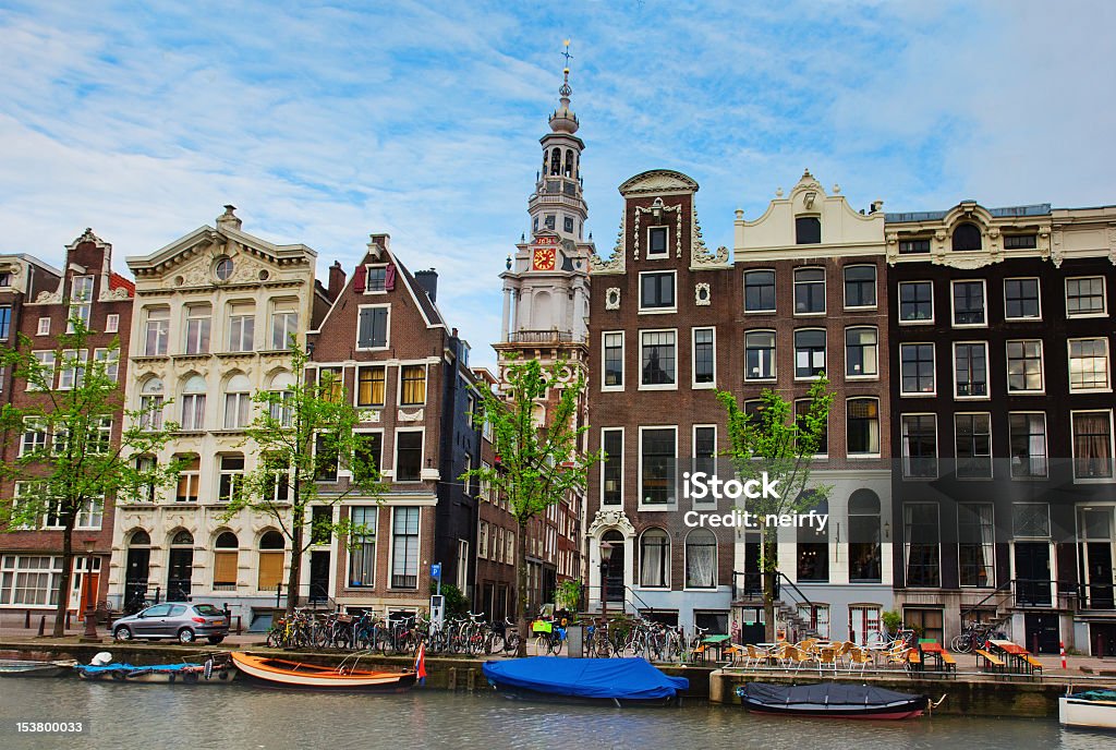 medieval houses of Amsterdam, Netherlands medieval houses and canals of Amsterdam, Netherlands Amsterdam Stock Photo