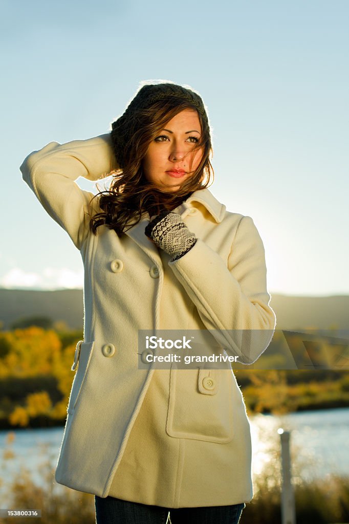 Retrato de uma menina bonita no outono - Royalty-free Adolescente Foto de stock