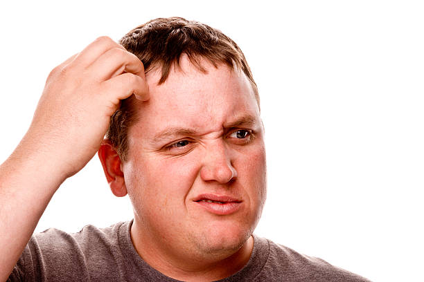 Man Scratching His Head Stock Photo - Download Image Now - Men,  Contemplation, Humor - iStock