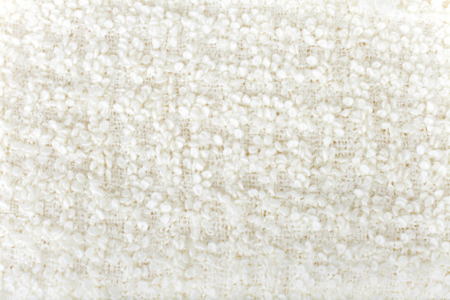 White  wool  boucle texture