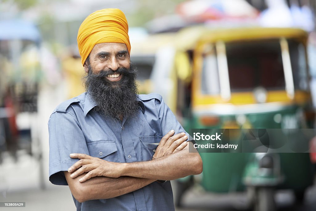 India auto rickshaw tut "- tuk hombre de controlador - Foto de stock de India libre de derechos